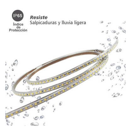 Manguera Led de 1 Linea de 1 cm/ 50 m/ T.C.C. 2700 K / Color Cálido.