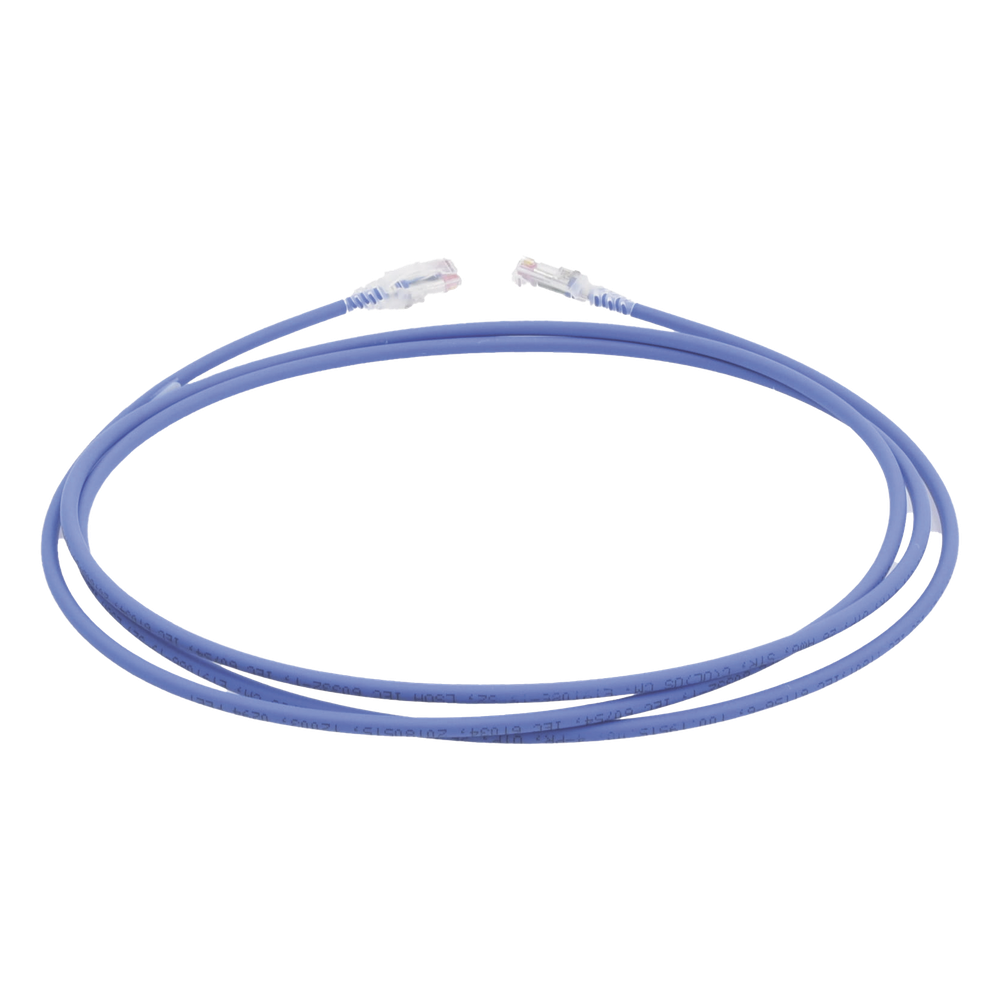 Patch Cord MC6 Modular Cat6 UTP, CM/LS0H, 2.13 Metros (7 Pies), Color Azul