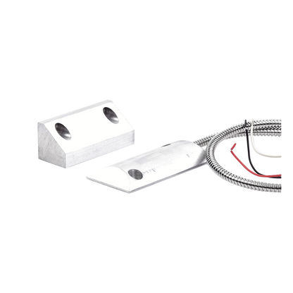 Contacto Magnético para Piso Uso Rudo / Salida Dual NC/NA / GAP 65 mm (2.5 in) / Aluminio / Cable Blindado 55 cm / UL & CE