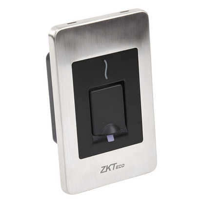 Lector Esclavo de Huella y Proximidad / RS-485 / IP65 / Acero Inoxidable / Exterior / ZKFinger VX10.0