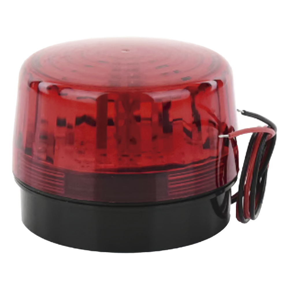 Luz Estroboscópica LED (35) / Patrones de Parpadeo Ajustables / 8 Patrones / Batería de Respaldo / 12-24 Vcc/Vca / Resistente al Clima IP66/IP55