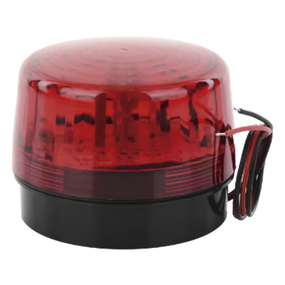 Luz Estroboscópica LED (35) / Patrones de Parpadeo Ajustables / 8 Patrones / Batería de Respaldo / 12-24 Vcc/Vca / Resistente al Clima IP66/IP55