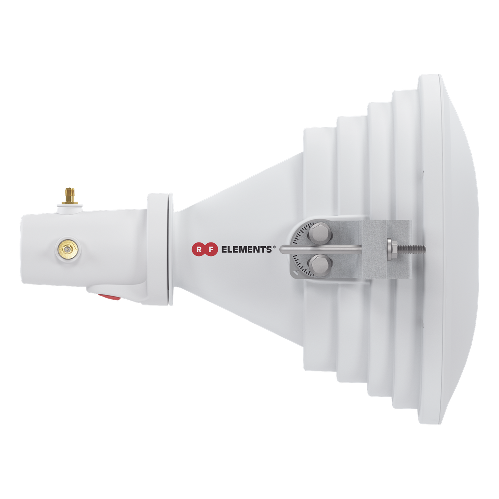 Antena Sectorial Asimétrica Starter Horn de 45º, 5150 - 5950 MHz, ganancia de 17 dBi, conexión directa con radios IS-5AC, PS-5AC y IS-M5, conexión
