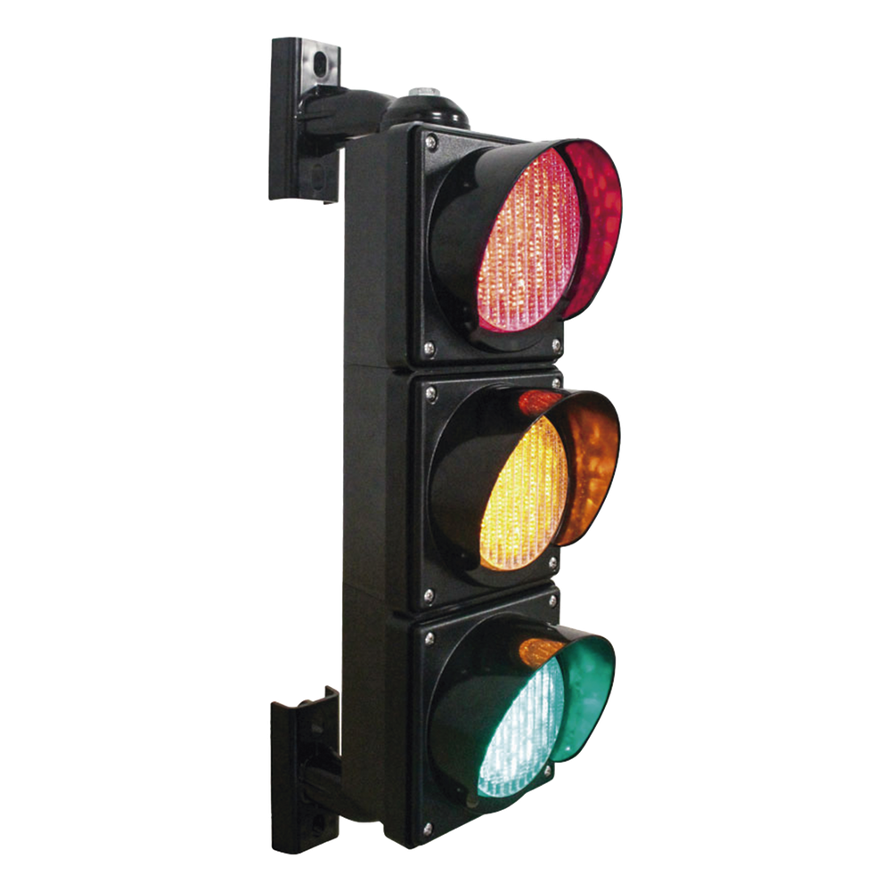 Semáforo / Señalización Rojo, Verde y Amarillo / Diametro 100mm / LED / 110vca.