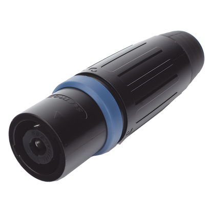 Speakon Conector de cable macho de 4 polos, carcasa negra, cable AWG10, 30A