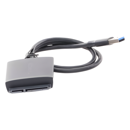 Adaptador USB 3.0 a SATA III | Compatible con Disco Duro HDD y SSD de 2.5" y 3.5" de hasta 12 TB | Velocidad USB 3.0 de hasta 5 Gbps | Alta Velocidad