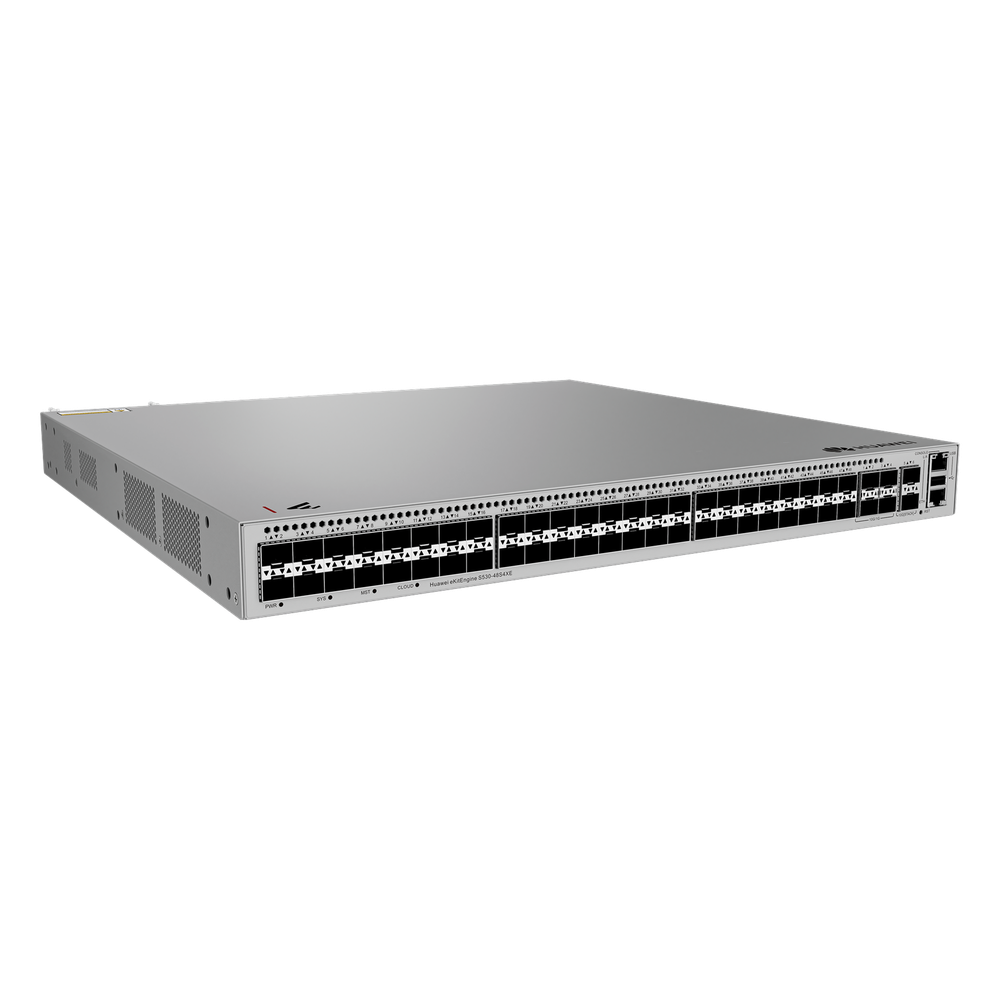 Switch Empresarial Core Gigabit Administrable Capa 3 / 48 puertos 1GE SFP / 4 Puertos 10GE SFP+ Uplink / 2 Puertos 10GE SFP+ (Stack) / ERPS / Ruteo