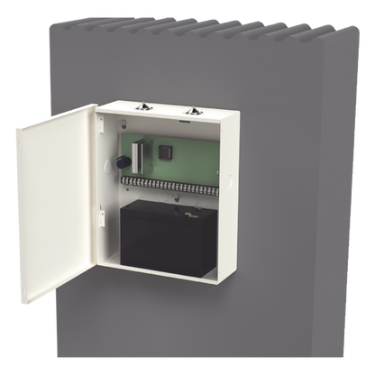 Gabinete para Alarma de la Familia CAPTAIN/XL2T, CFB-516, VISTA48 y Batería PL712 (No Incluida)
