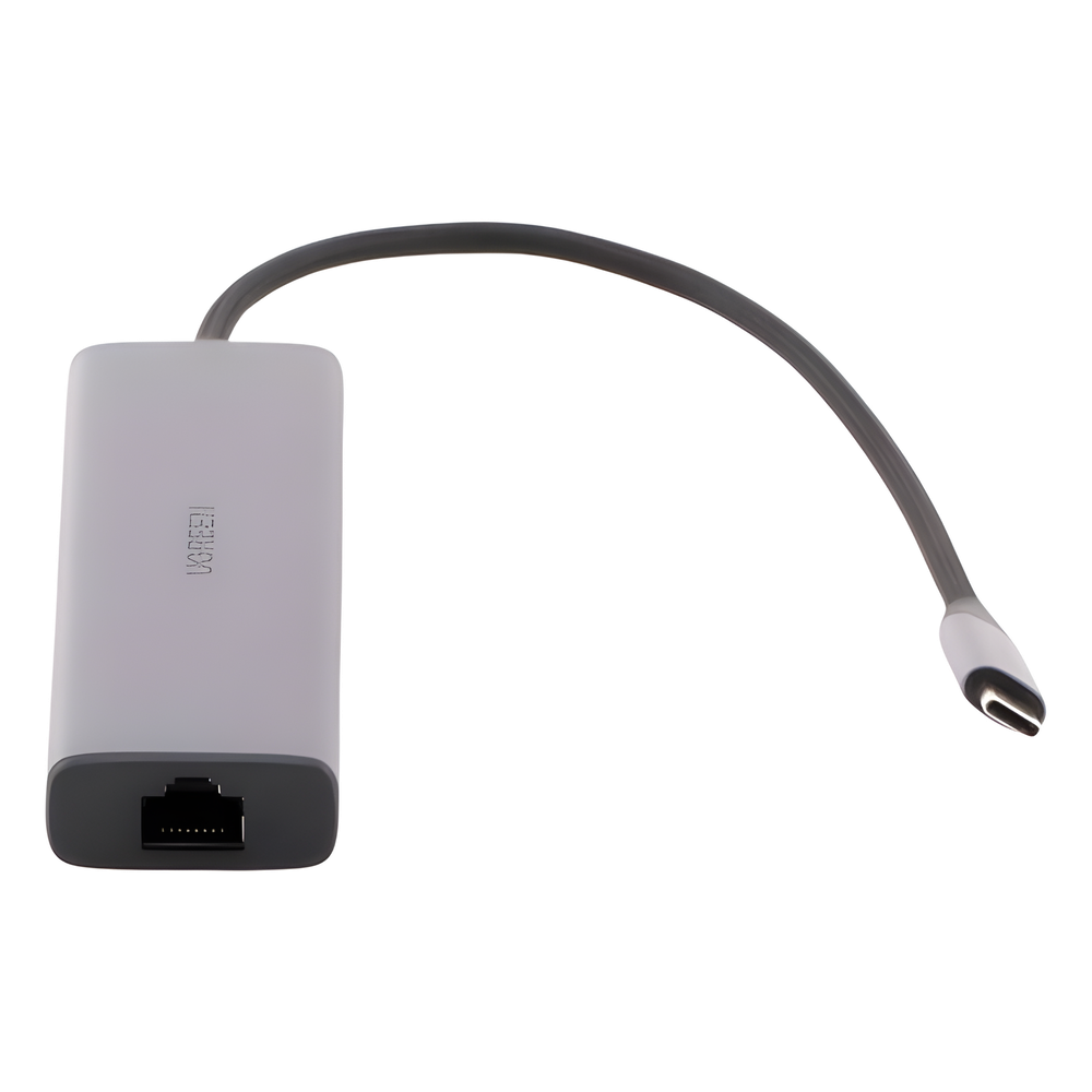 HUB USB-C (Docking Revodok) 6 en 1 | 3 Puertos USB-A 3.0 (5 Gbps) | USB-C PD 100W | HDMI 4K@30Hz | Entrada 1 RJ45 (Gigabit Ethernet) | Chip de Última