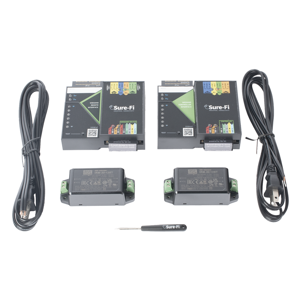 Convertidor de lectora para control de acceso (cableado a inalámbrico) / 1 Wiegand / 2 Relevadores / 2 Entradas / Atraviesa hasta 1.6 KM En