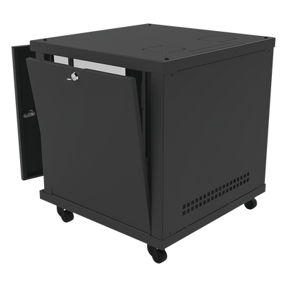 Gabinete Profesional para Telecomunicaciones de 12UR, 638 mm Profundidad.