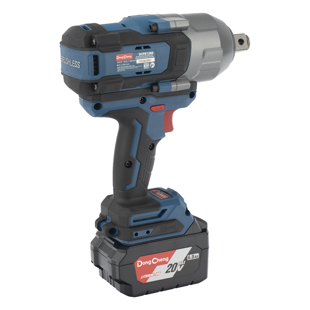 Llave de Impacto Inalámbrica de 20V, Entrada de 3/4 in, Incluye 2 Baterías de 6Ah, Cargador y Estuche