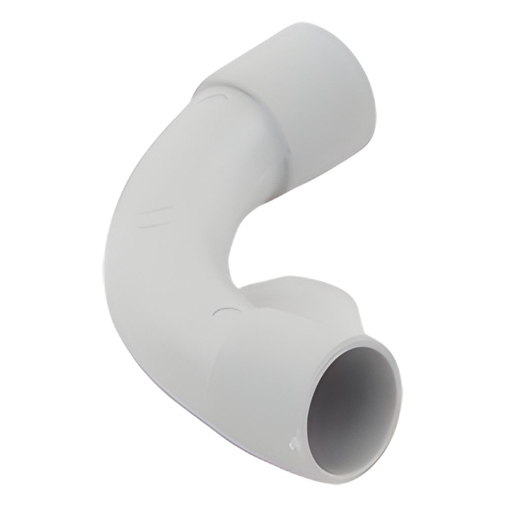 Curva de radio estrecho para tubería rígida, recomendado para cables de datos, PVC Auto-extinguible, de 16 mm
