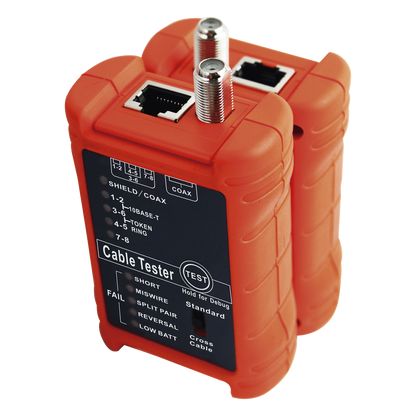 Tester Profesional para Mapeo de Cables de Red/Coaxiales