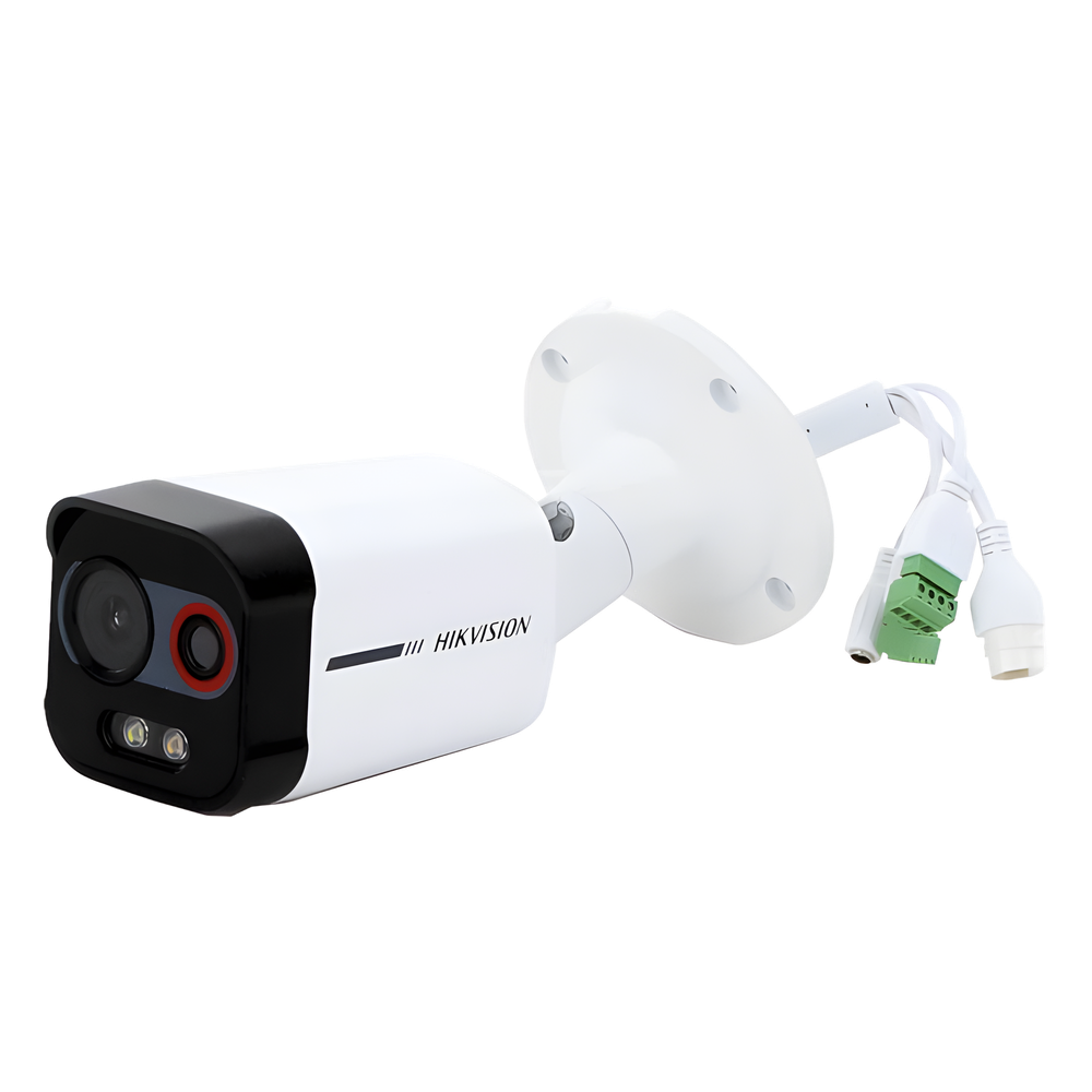 Cámara Bala IP Térmica y Óptica Biespectral / Análisis de Video (VCA) para Protección Perimetral / Clasifica Vehículo y Humano / Térmica 96 x 72