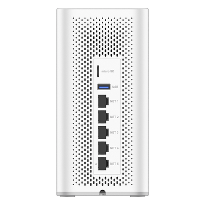 4 en 1: Firewall Nueva Generación, Router Wi-Fi, IP PBX (24 usuarios / 8 llamadas simultáneas), Switch, incluye un AP Wi-Fi 6 de doble banda