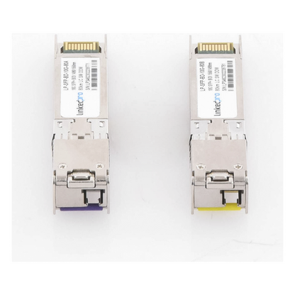 Transceptores Ópticos Bidireccionales SFP+ (Mini-Gbic) / Monomodo 1490 & 1550 nm / 10 Gbps / 10GBASE-BX / Conector LC/UPC Simplex / DDM / Hasta 80 km