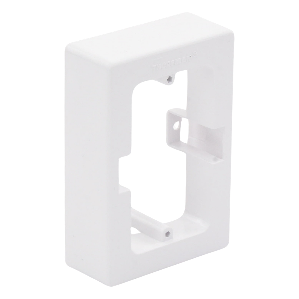 Caja Sin Fondo Universal, Color Blanco de PVC Auto Extinguible (7900-02002)