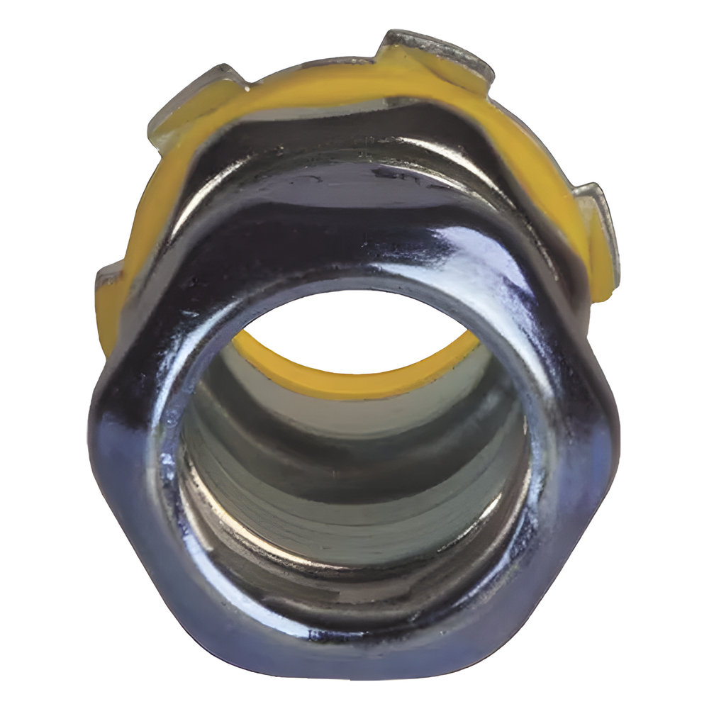 Conector de Compresión Impermeable aislado de Acero Galvanizado para Pared Delgada de 3/4" .