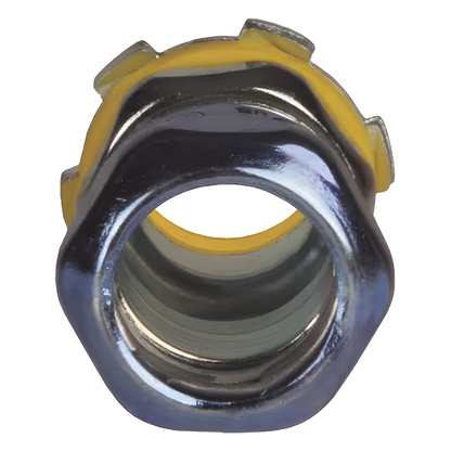 Conector de Compresión Impermeable aislado de Acero Galvanizado para Pared Delgada de 3/4" .