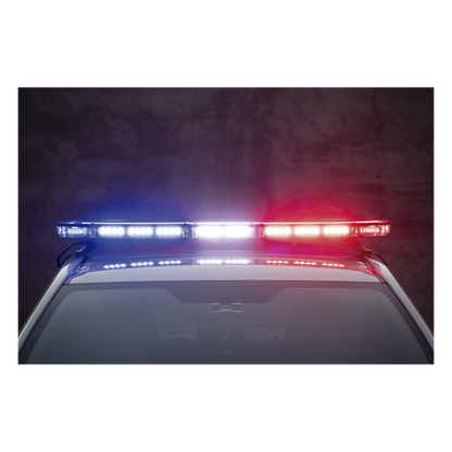 Barra de luces de 47" rojo/azul, 88 LED, con control de tráfico en color rojo/azul, ideal para equipar unidades de seguridad pública