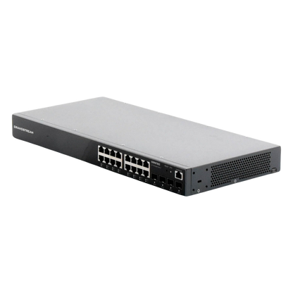 Switch Gigabit Administrable / 16 puertos 10/100/1000 Mbps + 4 Puertos SFP Uplink / Compatible con GWN Cloud.