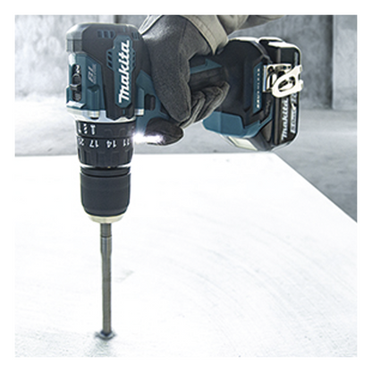 Rotomartillo/Taladro Inalámbrico SIN CARBONES, Broquero de 1/2", 1,700 RPM, 18V, Torque: 42 N.m C/2 Bat. (1.5Ah) y Cargador.