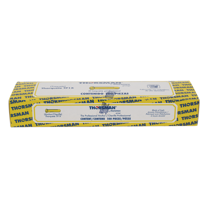 Taquete amarillo 7/32" para tornillos 8mm x 1" (100pzs) (1102-02100)