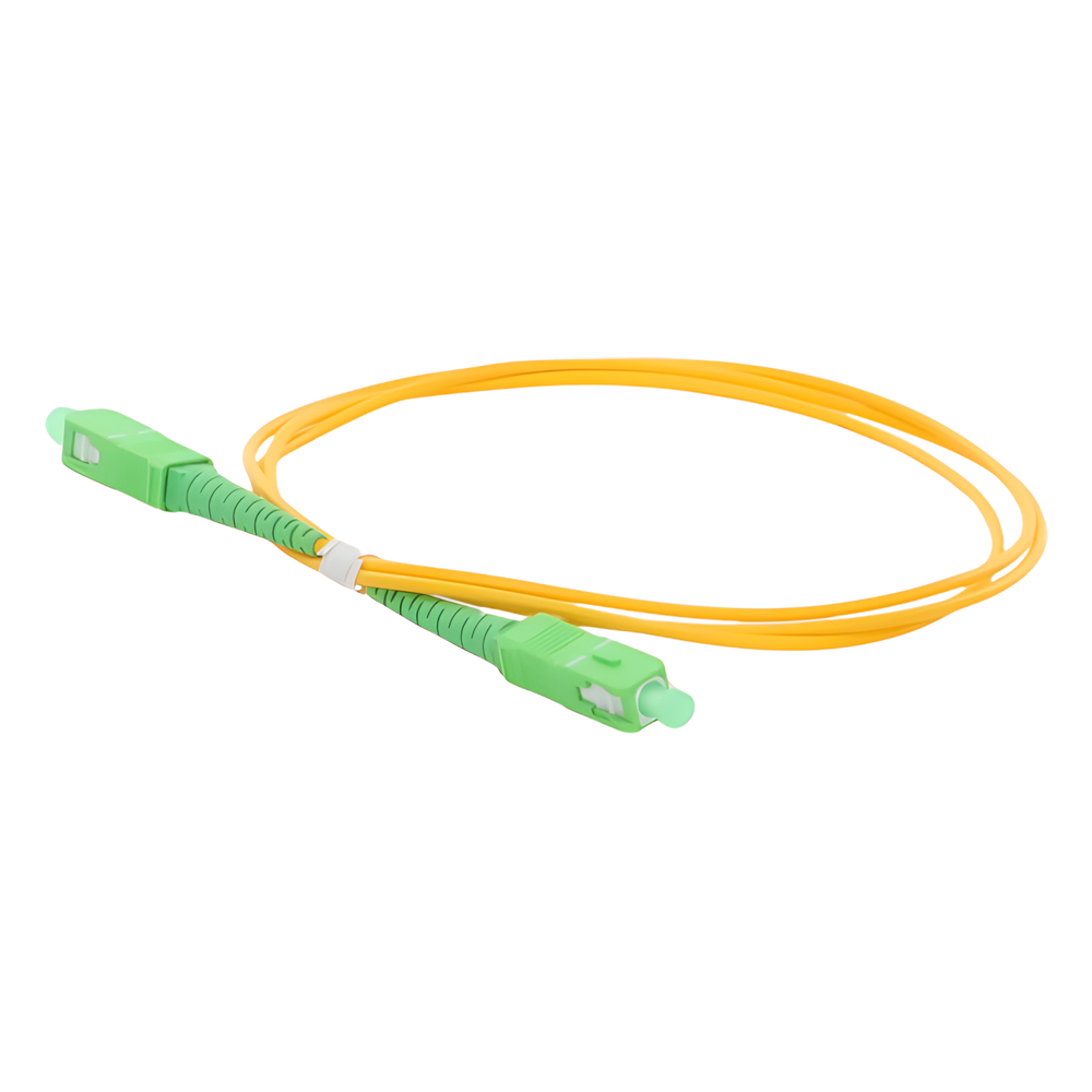 Jumper de Fibra Óptica Monomodo SC/APC-SC/APC Simplex de 1 Metro (3.28 Pies), 2mm