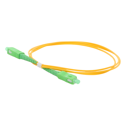 Jumper de Fibra Óptica Monomodo SC/APC-SC/APC Simplex de 1 Metro (3.28 Pies), 2mm