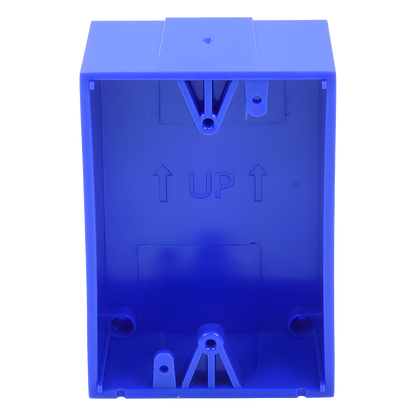 Caja trasera de montaje color azul para estaciones de parada STOPPER