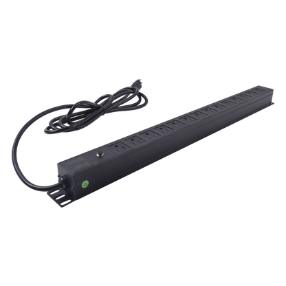 Unidad de Distribución de Energía (PDU) / 14 Tomas / 125 V / Montaje Vertical / Cable 1.90 m (6.2 ft) / Gabinete 650 mm (25.6 in) de Ancho