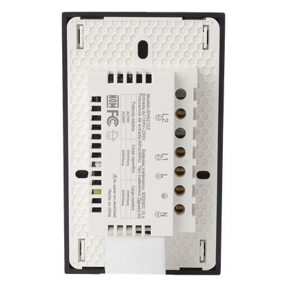 (ZigBee) Apagador switch inalámbrico ZigBee, control de 2 regresos de carga, 110V