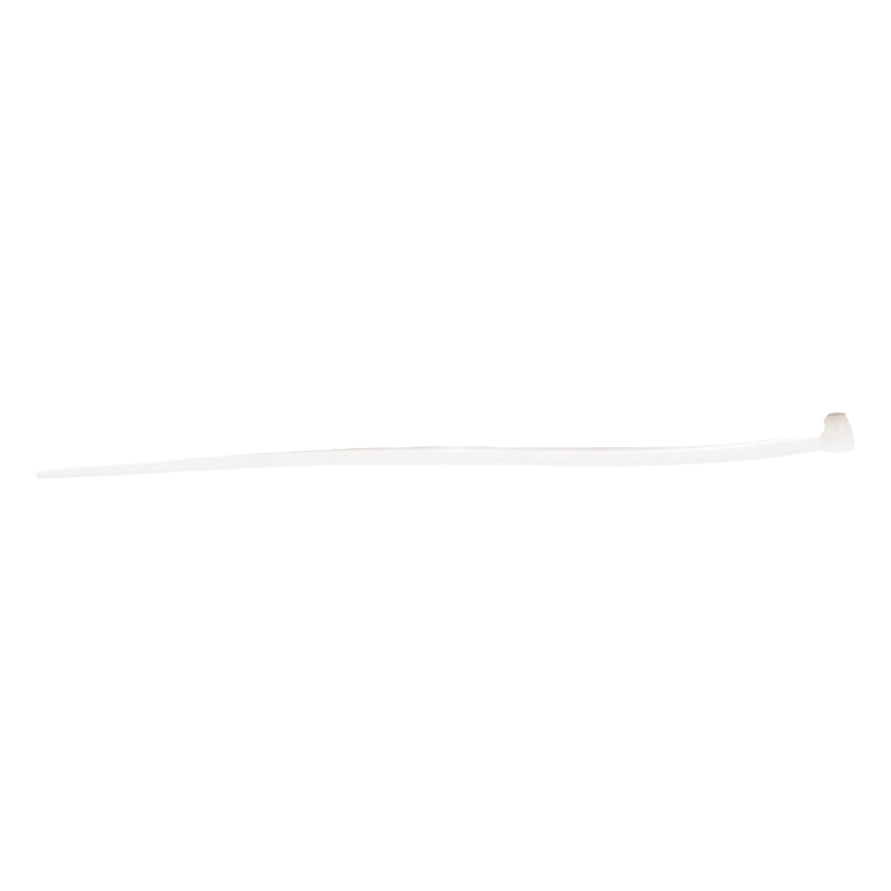 Cincho de plástico, Color Natural, 4.8 x 200 mm, Ideal para sujeción de cables (Bolsa con 100 piezas)