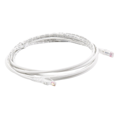 Patch Cord MC6 Modular Cat6 UTP, CM/LS0H, 3.05 Metros (10 Pies), Color Blanco, Versión Bulk (Sin Empaque Individual)