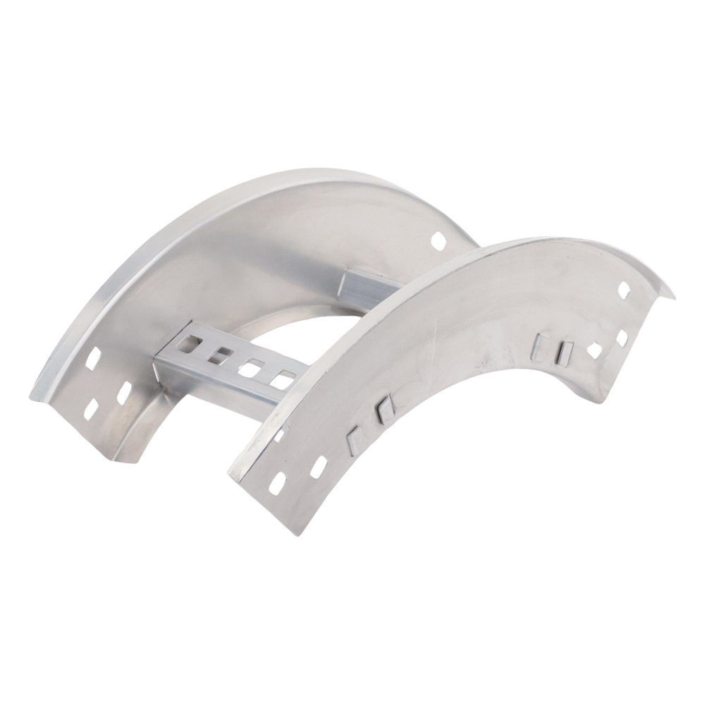 Curva Vertical Exterior de Aluminio de 90° Perfil Z / Peralte 3 1/4" / Ancho 6" / Radio 8" / Incluye Tornillería