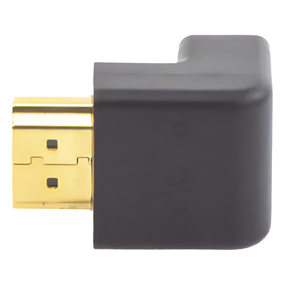 Adaptador HDMI de 90 Grados Macho a Hembra / Hacia Arriba / HDMI 2.0 4K@60Hz / Proporciona Flexibilidad Sin Doblar los Cables HDMI