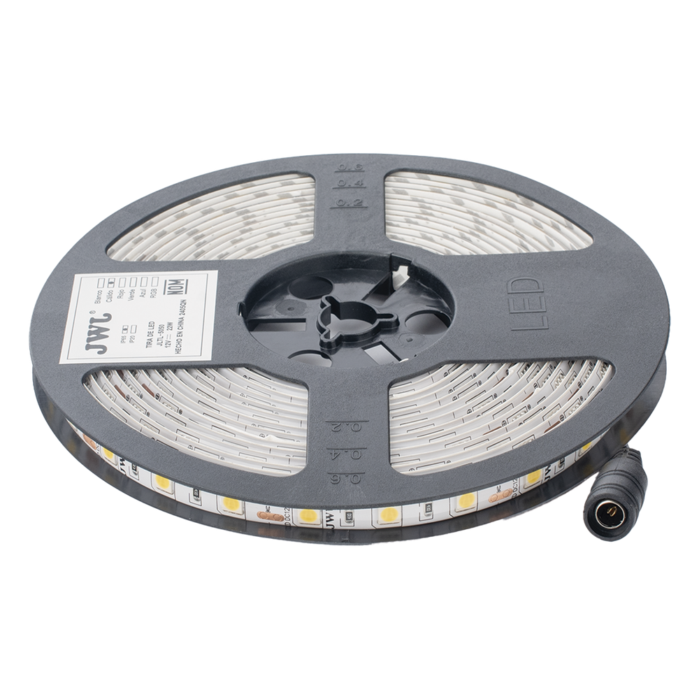 Tira Led de 5 m / Cálido / Uso Exterior / Potencia 22 W / 900 lm/ 12 V CD / IP 65.