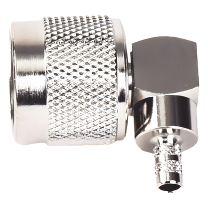 Conector N Macho en A/R de Anillo Plegable para Cables LP-195, LP-142, RG-58/U, RG-142/U, Niquel/ Oro/ Teflón