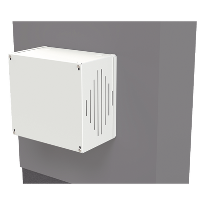 Gabinete para Resguardo de Sirena de 30 W (SF581A o SF581L No incluida), Preparación para Tamper (No incluido).