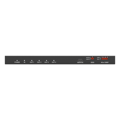 Splitter HDMI 1x4 | 1 Entrada a 4 salidas (Simultaneas) | 4K@60Hz | Extractor de Audio | Down Scaler | HDR 4:4:4 | EDID | 18Gbps