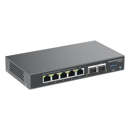 4 en 1: Firewall Nueva Generación, Router, IP PBX (24 usuarios / 8 llamadas), Switch Gigabit de 5 Puertos (4 PoE) y 2 Puertos SFP 2.5 Gigabit / Todos
