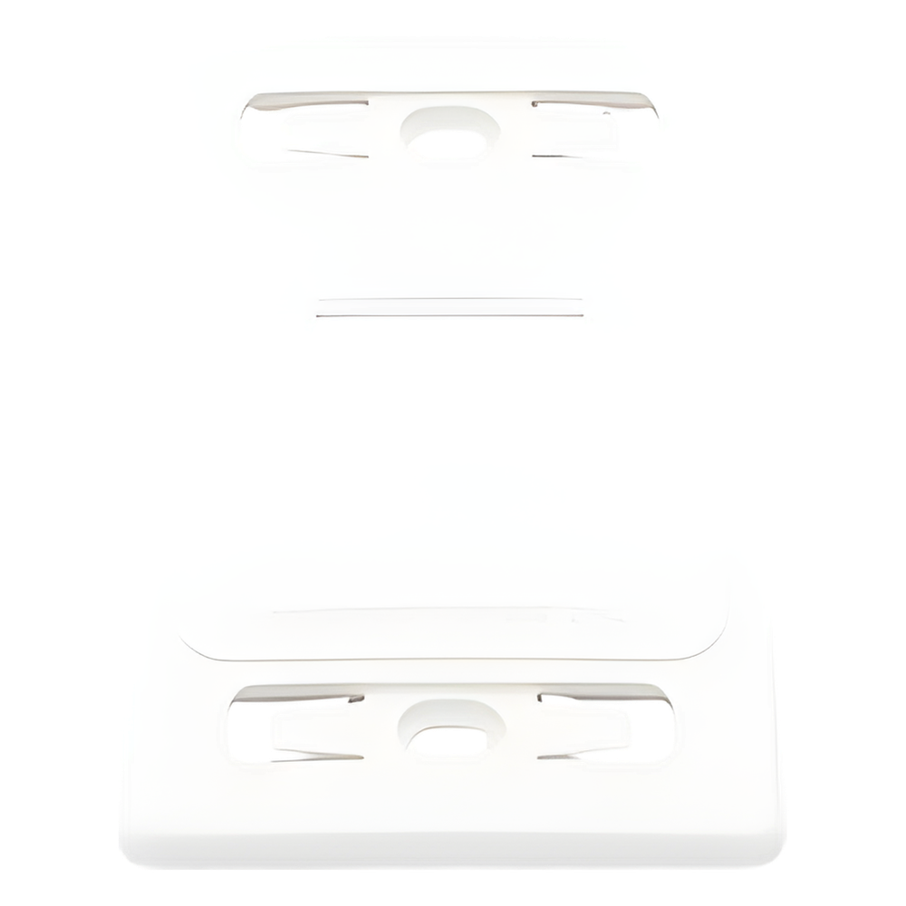 Placa de Pared Modular MAX, de 2 Salidas, Color Blanco, Versión Bulk (Sin Empaque Individual)