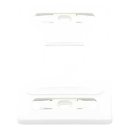 Placa de Pared Modular MAX, de 2 Salidas, Color Blanco, Versión Bulk (Sin Empaque Individual)