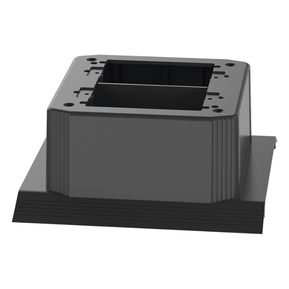 Caja de Conexión Doble, Para Uso con Canaleta de Piso AFR4BCBL6, Material PVC Rígido, Color Negro