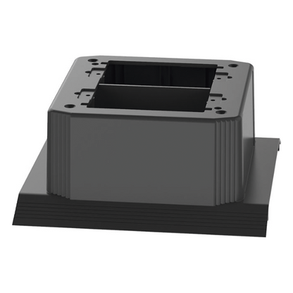 Caja de Conexión Doble, Para Uso con Canaleta de Piso AFR4BCBL6, Material PVC Rígido, Color Negro