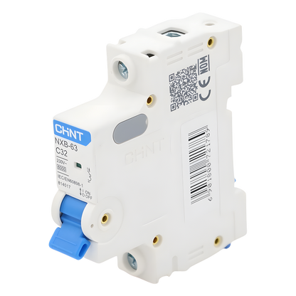 Pastilla para Riel Din, 1 Polo, 32 Amp, Vca:110/415v, 6kA, Catálogo: NXB631PC32.