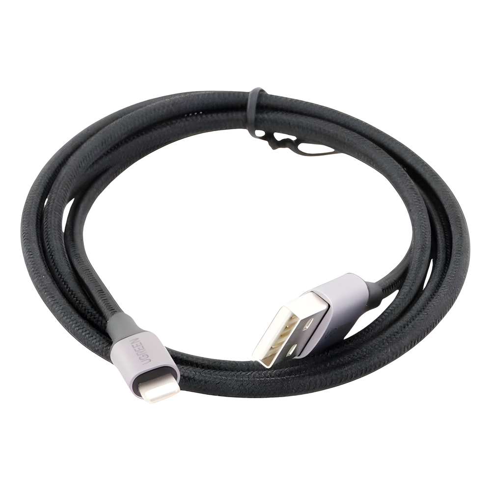 Cable USB-A a Lightning | 1 Metro (3.28 Pies) | Certificado MFi | Carga Rápida 5V/2.4 A | 480 Mbps | Conector C94 | Adecuado para iPhone, iPad y iPod