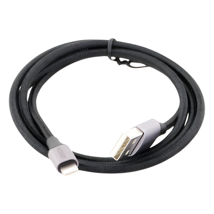 Cable USB-A a Lightning | 1 Metro (3.28 Pies) | Certificado MFi | Carga Rápida 5V/2.4 A | 480 Mbps | Conector C94 | Adecuado para iPhone, iPad y iPod