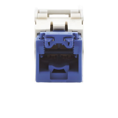 Conector Jack RJ45 Estilo TG, Mini-Com, Categoría 6A, de 8 Posiciones y 8 Cables, Color Blanco